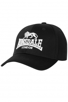 LONSDALE Baseball-Cap, Kappe, unisex, one size - Einheitsgröße, Schirmmütze, 6 panel-Cap (black - schwarz)