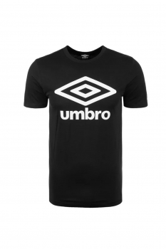 UMBRO T-Shirt mit großem UMBRO Logo, Kurzarm Rundhalsausschnitt (schwarz - black)