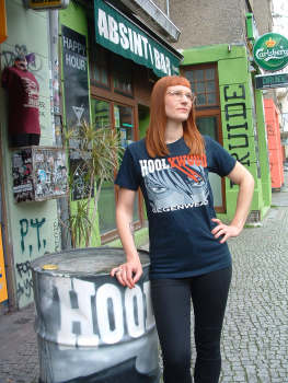 HOOLYWOOD NICKI (T-Shirt), GEGENWEAR, Ost-Berlin, 100% Baumwolle / Cotton, limited Edition, Made in Germany (dunkelblau - navy)