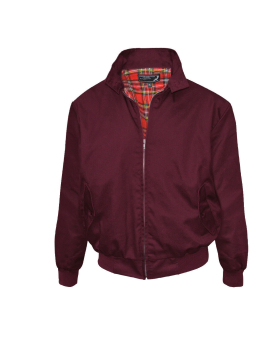 HARRINGTON Jacke mit kariertem Innenfutter - rot-kariert -  classic - Knightsbridge London (weinrot - burgundy)