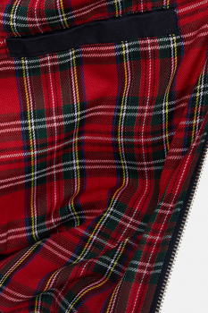 LONSDALE London, original Harrington Jacke mit karierten Tartan Innnenfutter (cherry red - weinrot)