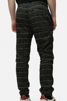 Fred Perry  Hose Spellout Graphic limited Edition Casual Trainingshose Trouser (schwarz - black)