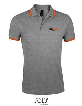 HOOLYWOOD Polo Shirt, twin tipped pique shirt pique shirt (grey melange - navy)