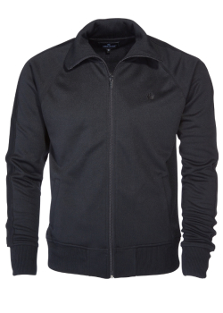 Trainingsjacke  - track jacket - KINGSLEAGUE schwarz mit schwarzem Sreifen am Ärmel, tone in tone - black