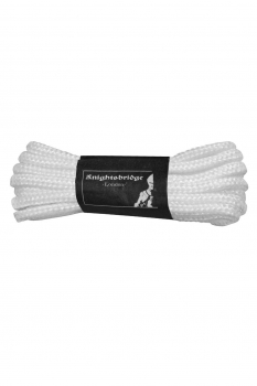 Schnürsenkel Laces Rund für 20 Loch Stiefel (Verpackungseinheit: 3 Paar) ca.275cm lang ø4 mm dick reißfester Ersatz Schuhbänder Wanderstiefel Arbeitsstiefel Sprigerstiefel Outdoor (weiss - white)