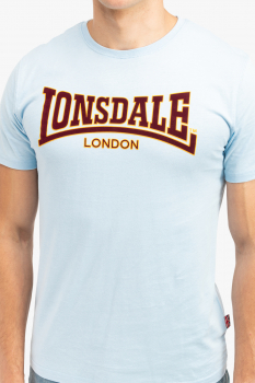 LONSDALE T-Shirt CLASSIC, Oldschool mit geflocktem LONSDALE LONDON Schriftzug (hellblau - skyblue) DEUTSCHLANDWEIT VERSANDKOSTENFREI!