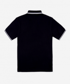 FRED PERRY Poloshirt Twin Tipped M3600 schwarz - black (Streifen: weiss/white - weiss/white)