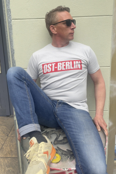 Ost-Berlin by HOOLYWOOD - Berlin NICKI (T-Shirt), 100% Baumwolle / Cotton - Made in Germany (hellgrau - grey)