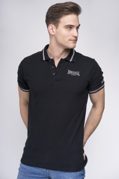 LONSDALE Poloshirt, Piqué Poloshirt, klassisches Shirt von Lonsdale London (schwarz - black)
