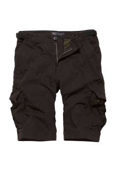 Kurze Hose, Shorts, Terrance, Vintage Industries, kurze Armee Hose (schwarz - black)
