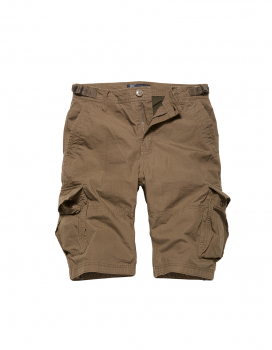 Kurze Hose Shorts, Terrance, Vintage Industries, kurze Army Shorts (beige - dark khaki)