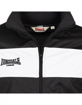 LONSDALE LONDON Trainingsjacke, Original Trackjacket, ALNWICK, schwarz - weiss (black - white) Versandkostenfrei Inland