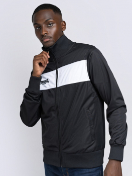 LONSDALE Trainingsjacke, Original Trackjacket, ALNWICK, schwarz - weiss (black - white) Versandkostenfrei Inland