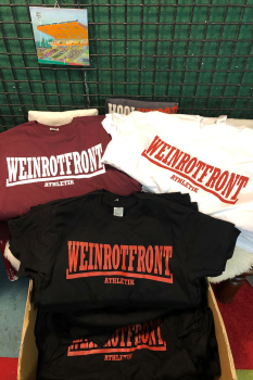 WEINROTFRONT ATHLETIK Nicki T-Shirt - Ein Wort ein Programm - Sport Frei und niemals vergessen (weinrot - burgundy)