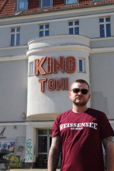 WEISSENSEE Ost-Berlin, T-Shirt - Nicki - Statement  (weinrot - burgundy)
