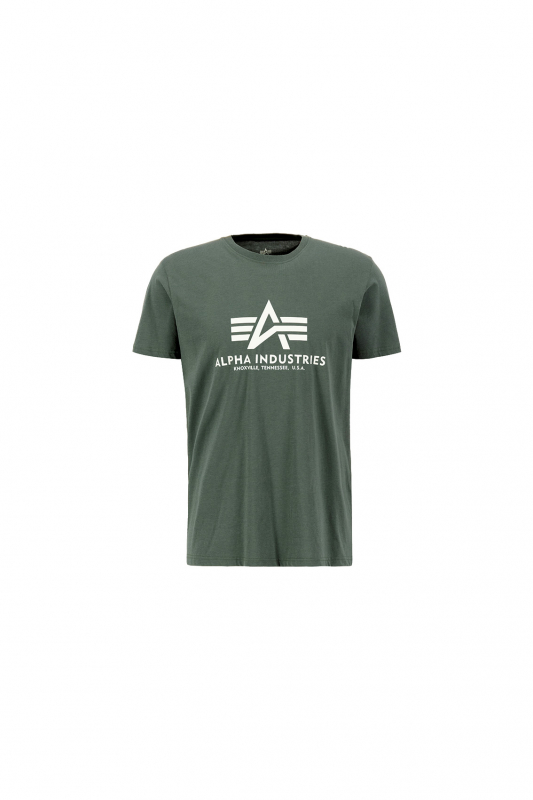 ALPHA INDUSTRIES Klassik T-Shirts, Basic T-Shirt, Alpha T-Shirt, Baumwolle/cotton (vintage green)