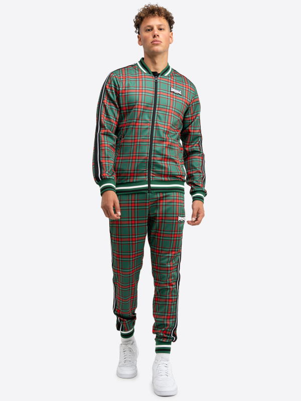 LONSDALE Trainingsanzug GENTLEMEN tracksuit EDGEWARE (gruen-rot - green-red)