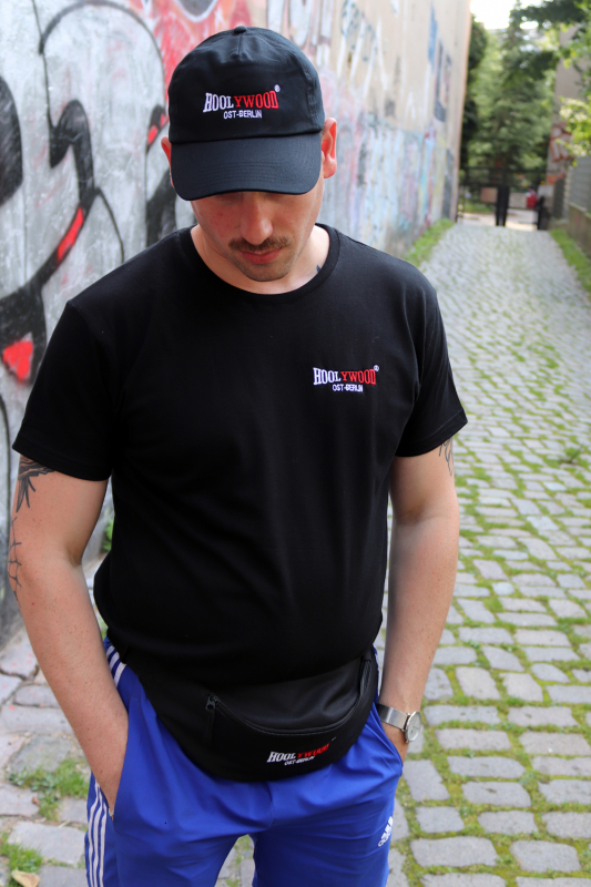 HOOLYWOOD Ost-Berlin, Basecap, Schirmmütze, Ultimate 5 Panel Cap classic, one size, Made in Germany (schwarz - black)