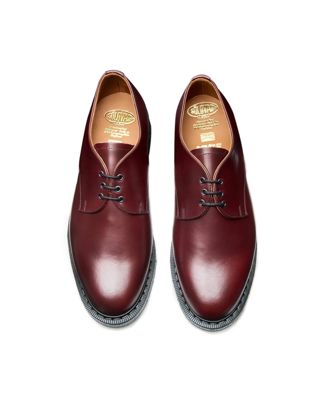 SOLOVAIR 3-Loch Oxblood Gibson Shoe Classic NPS Shoes Made in England Halbschuh (burgundy - weinrot)