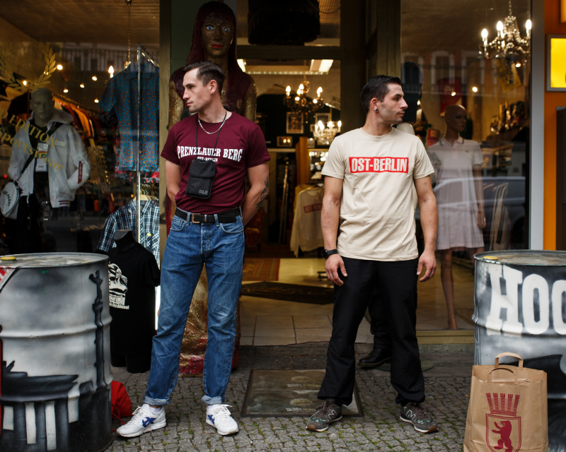 PRENZLAUER BERG Ost-Berlin, T-Shirt - Nicki - Statement - S-XXL (weinrot - burgundy)