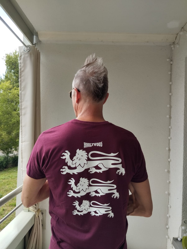 HOOLYWOOD NICKI (T-Shirt), Three Lions, 100% Baumwolle / Cotton, Made in Germany (weinrot - burgundy)