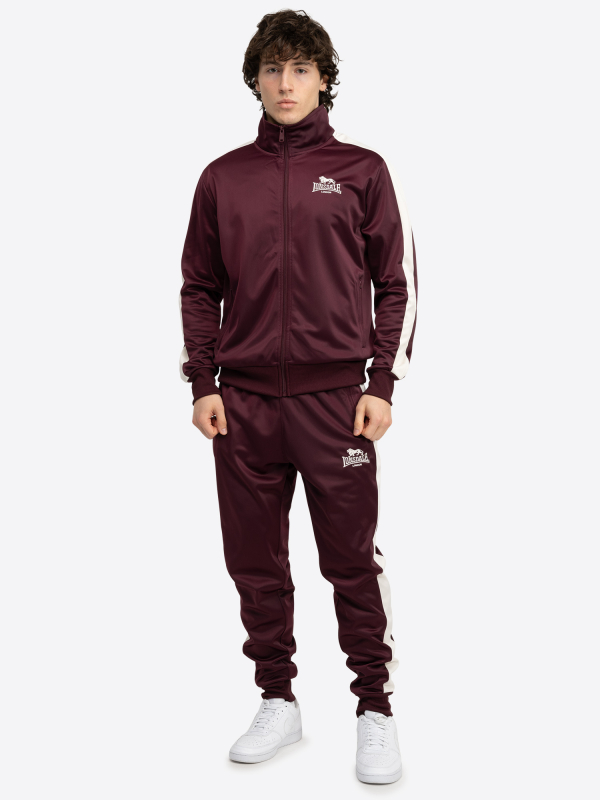 LONSDALE Trainingshose Jogger Jogginghose Sporthose lang (burgundy - weinrot)