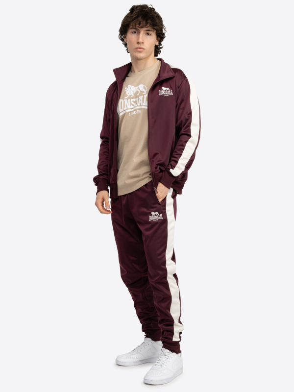 LONSDALE Trainingshose Jogger Jogginghose Sporthose lang (burgundy - weinrot)