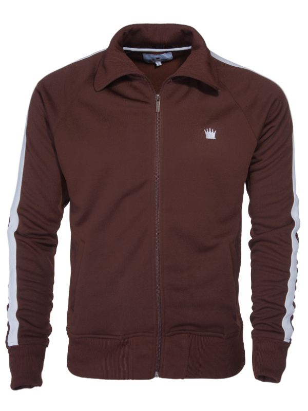 Trainingsjacke  - track jacket - KINGSLEAGUE (braun-weiss, brown-white)