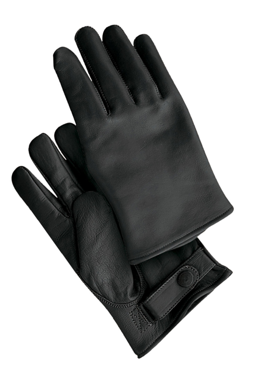 Handschuhe aus Leder Bundeswehr - German Army Leather Gloves -Lederhandschuhe Ziegenleder (schwarz - black)