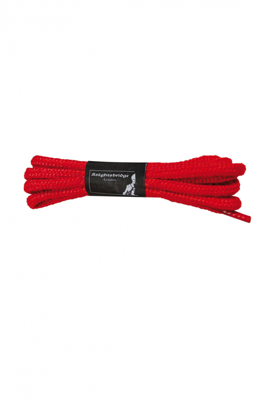 Schnürsenkel Laces Rund für 3-5 Loch Halbschuhe (Verpackungseinheit: 3 Paar) ca.75cm lang ø4 mm dick reißfester Ersatz Schuhbänder Wanderschuhe Arbeitsschuhe Outdoor (rot - red)