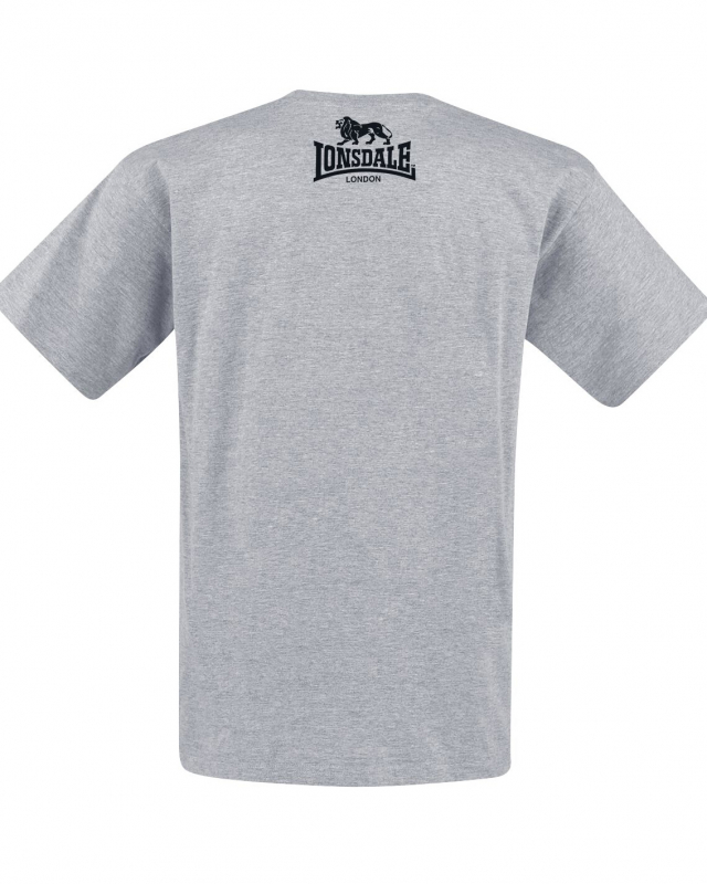 LONSDALE T-Shirt, klassisch, Lion - Logo, Versandkostenfrei Inland (sport grau / marl grey)