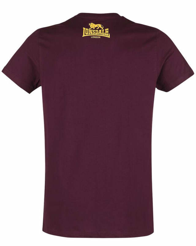 LONSDALE T-Shirt, klassisch, Lion - Logo, S - 3XL, Versandkostenfrei Inland (weinrot - burgundy)