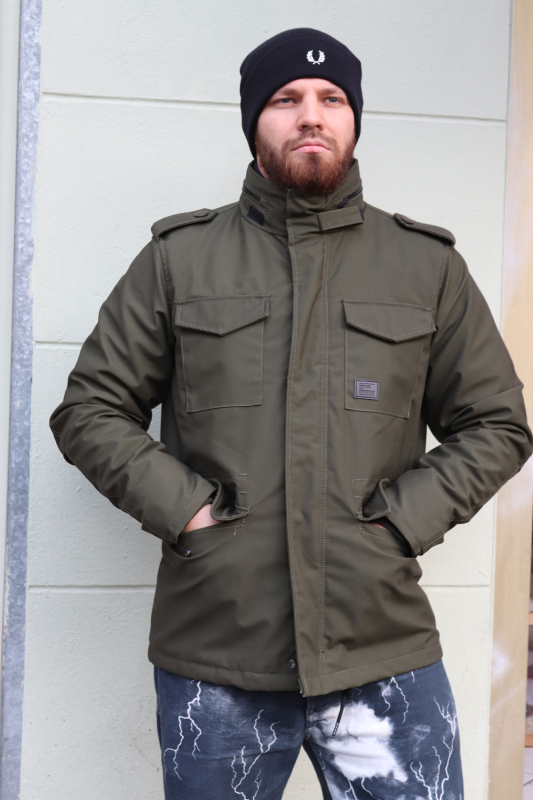 PARKA JACKE, schwere Ausführung, Wasserdicht - Atmungsaktiv (WATERPROOF -  BREATHABLE) Brent Parka V-CORE by Vintage Industries (dunkles olive - dark olive)