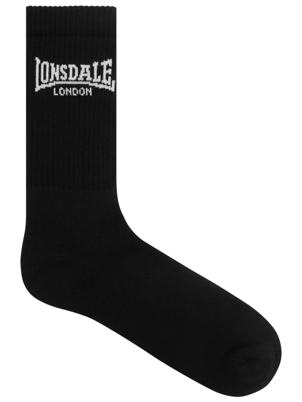 LONSDALE Sportsocken Strümpfe (Größe 39-42) schwarz - black