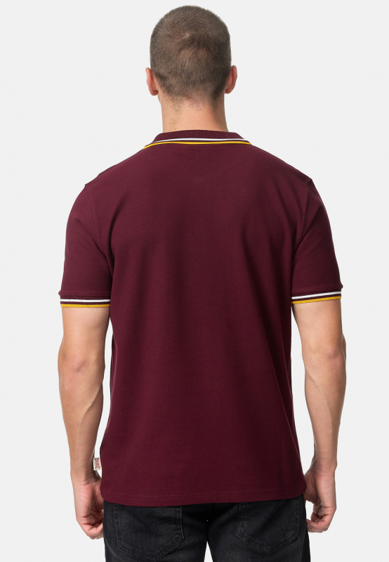 LONSDALE Poloshirt, Piqué Poloshirt, klassisches Shirt von Lonsdale London (weinrot - burgundy)