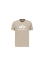 ALPHA INDUSTRIES Klassik T-Shirts Basic T-Shirt Alpha T-Shirt Baumwolle (beige - vintage sand)